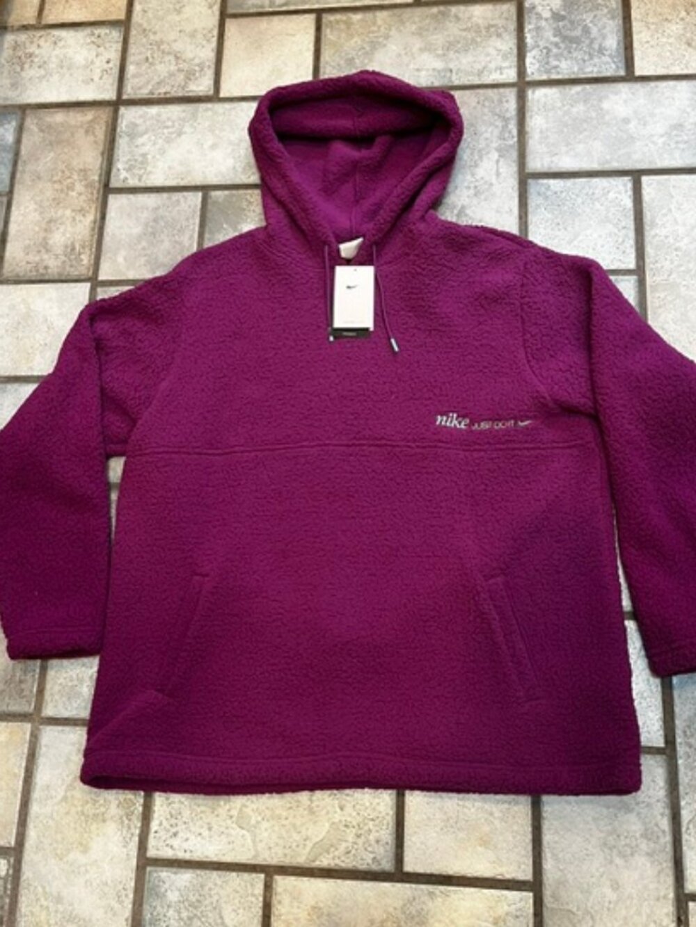 XL Nike Women's Sherpa Hoodie Oversized Fit